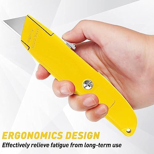 DIYSELF 4 Pack Box Cutters Retractable Utility Knife - Image 4