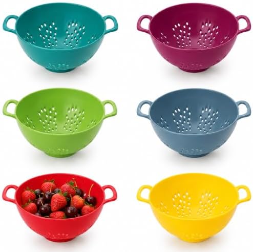 6Pcs Mini Colander for Kitchen Plastic Berry Strainer by Unknown