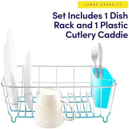 Dish Drying Rack & Cutlery Holder 2 Piece Set - Image 3
