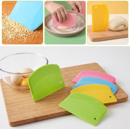 8Pcs TPE Dough Scraper Silicone - Image 6