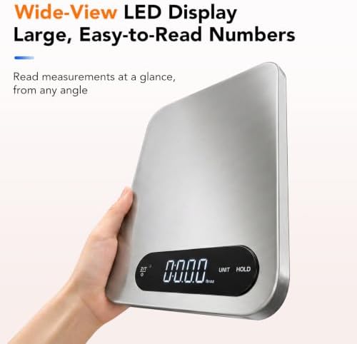 Ultrean IPX7 Waterproof Digital Food Scale, 33lb Kitchen Scale - Image 5