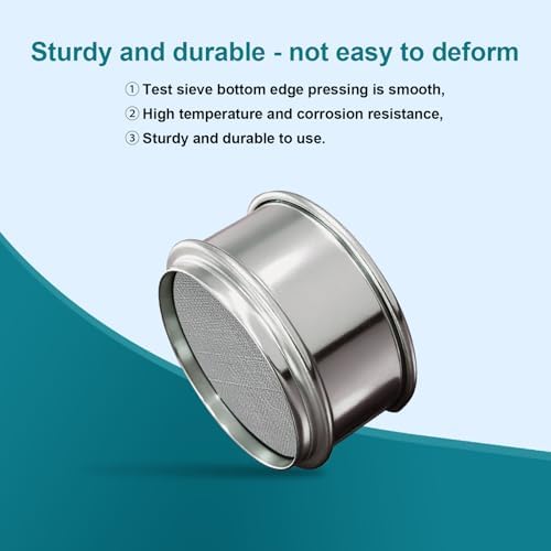 2.36" Full 304 Stainless Steel Mini Lab Sieve, 70 Mesh - Image 5
