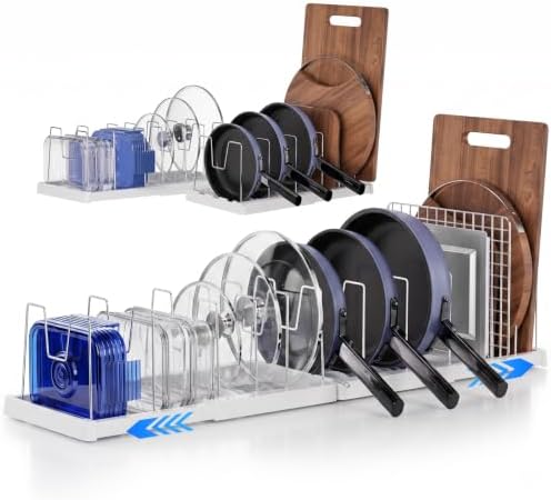seasky Expandable pots pans and lid organizer by Seasky
