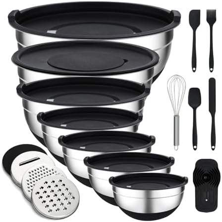 Unokit Mixing Blows with Lids Set by Unokit