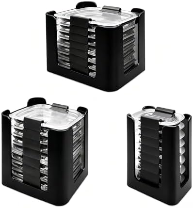 Lid Organizer for Rubbermaid Brilliance, Fits 4.7 & 3.2 Cup, 1.3 Cup, 0.5 Cup by Hhyoisn