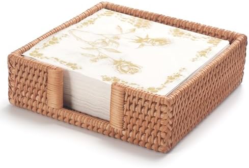Rattan Napkin Holder Square, Napkin Holders - Image 2