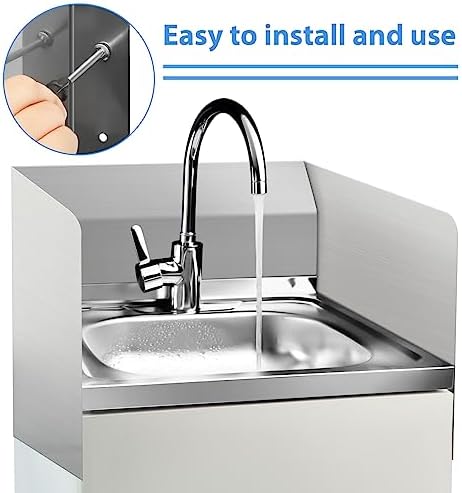 Amylove 15 x 20 Inch Stainless Steel Splash Guard - Image 5