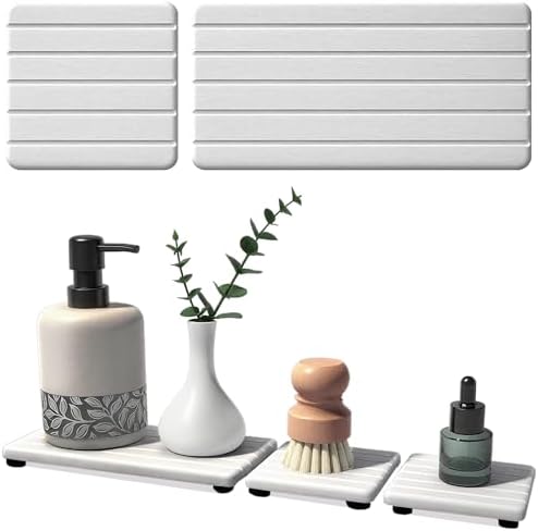 3PCS Stone Drying Tray, Stones Soap Trays, Water Absorbing Stone Tray by Unknown