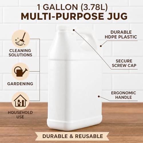 kitchentoolz 1 Gallon Water Jug – Heavy-Duty HDPE Carboy - Image 6
