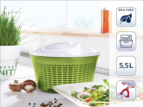 Comfortline Signature Salad Spinner – Ergonomic Left/Right-Handed Spin - Image 3
