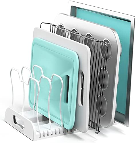 Simple Houseware 7 Compartments Adjustable Pan Organizer by SimpleHouseware