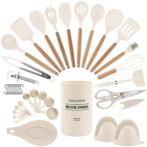 Country Kitchen Non Stick Silicone Utensil Set by CountryKitchen