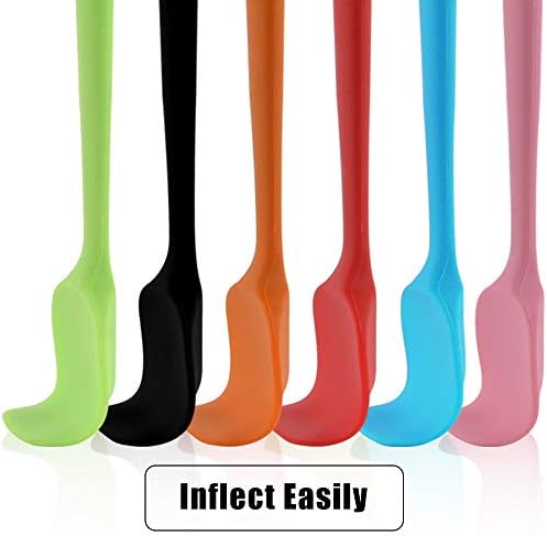 MOACC Silicone Spatulas, 8.2 inch Small Rubber Spoon Spatula Heat Resistant - Image 5