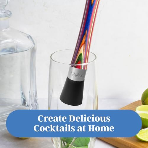 Baltique Marrakesh Muddler for Cocktails, Colorful Wood Handle, Nylon Head - Image 2