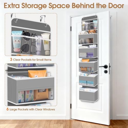 Over The Door Organizer Storage behind Door Hanging Organizer - Image 4