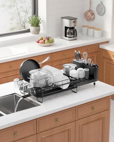 Kitsure Extendable Dish Drying Rack, 19.2"-26.7" L x 12.9" W - Image 3