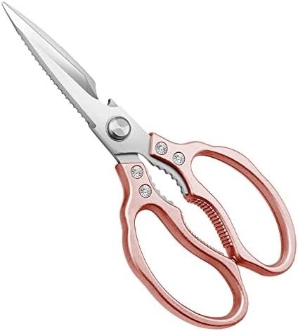CGBE Kitchen Scissors, Heavy Duty Dishwasher Safe Food Scissors by CGBE