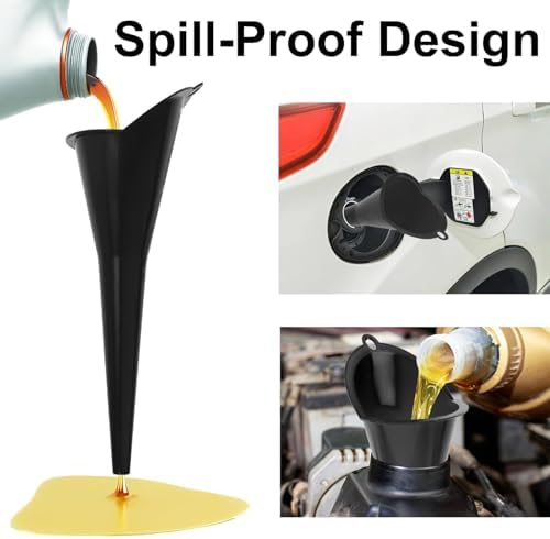 3-Pack Long-Neck Oil Funnels, Gas & Transmission Fluid - Image 4