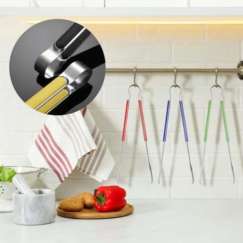 10 Pack Stainless Steel Kitchen Tong, Heat-Resistant Handle - Image 6