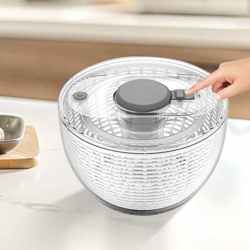Large 3.6 L Salad Spinner with BPA-Free Bowl by ASIROSA