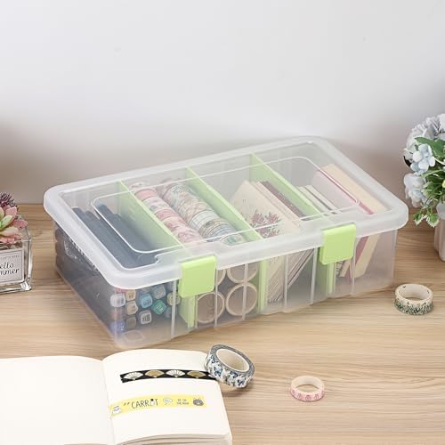 BTSKY Clear Plastic Dividing Storage Box - Image 2