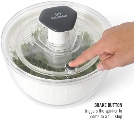 Calphalon Aero 6.3-Qt Salad Spinner & Vegetable Washer, Fruit Cleaning Bowl - Image 5