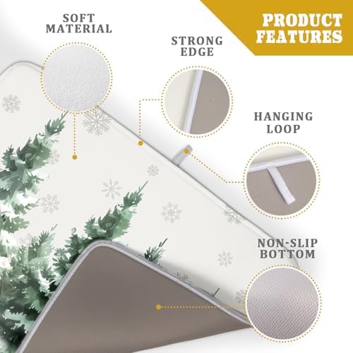 Winter Pine Tree Dish Drying Mat - Image 4