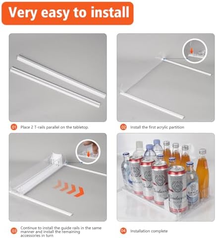 Stackable Soda Can Organizer for Refrigerator, Automatic Drink Dispenser - Image 4