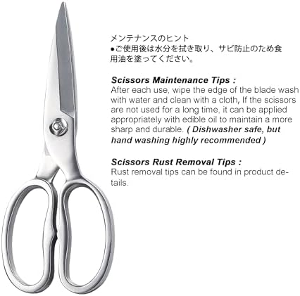 TONMA Kitchen Scissors All Purpose, Made in Japan, Stainless Steel - Image 4