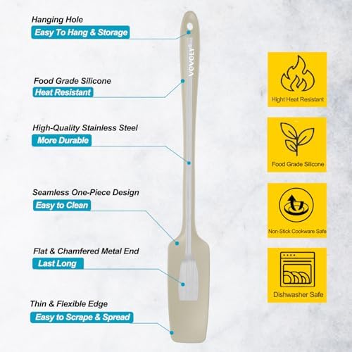 2-Pack Silicone Small Jar Spatulas - Image 2