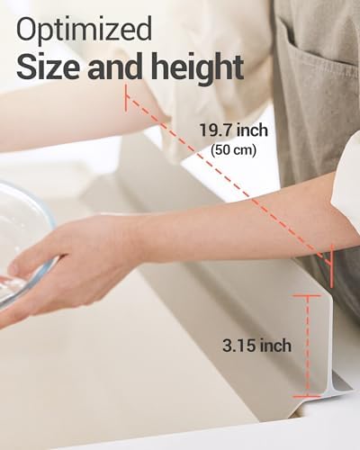 DEARCUS Kitchen Sink Splash Guard 19.7 in - Image 4