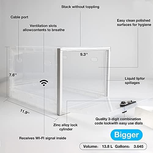 SANIDIKA 2 Pack Large Refrigerator Lockable Box - Image 3