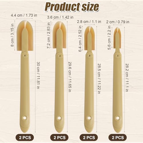 8pcs Rubber Caulking Caulk Remover Smoothing Tool - Image 2