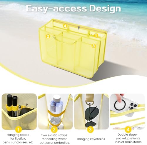 XYFuuee Beach Bag Organizer Insert Divider - Image 4