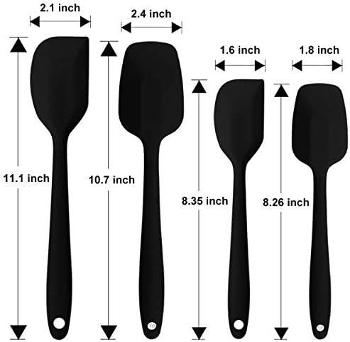 Silicone Spatulas Set, Rubber Spoon Spatula Heat Resistant Spoonula One Piece - Image 5