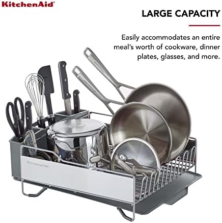 KitchenAid Large Capacity Full Size Rust Resistant Dish Rack - Image 5