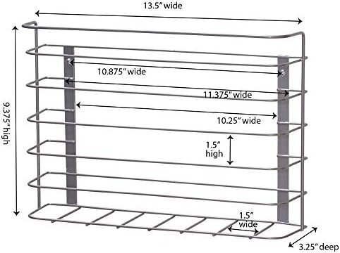 Household Essentials Tall Door Mount Cabinet Organizer - Image 2