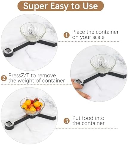 Folding Food Scale, Digital Kitchen Scale, Portable Food Scale Travel Scale - Image 6