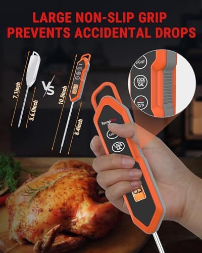 TempPro TempSwift Waterproof Instant Read Meat Thermometer - Image 3