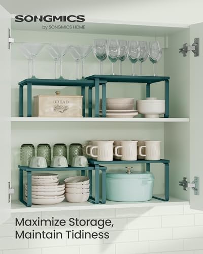 SONGMICS Cabinet Organizer Shelf, Kitchen Storage - Image 2