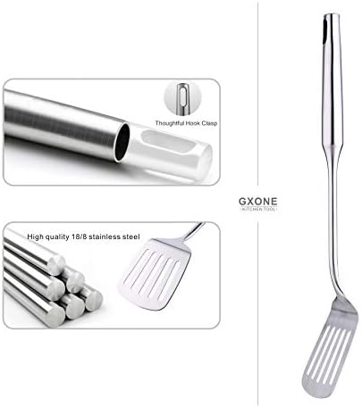 Slotted Turner & Spatula for Cast Iron Skillet Grilling Cooking - Image 3