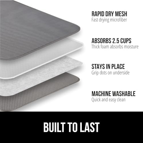 GORILLA GRIP Ultra Absorbent Microfiber Dish Drying Mat - Image 2