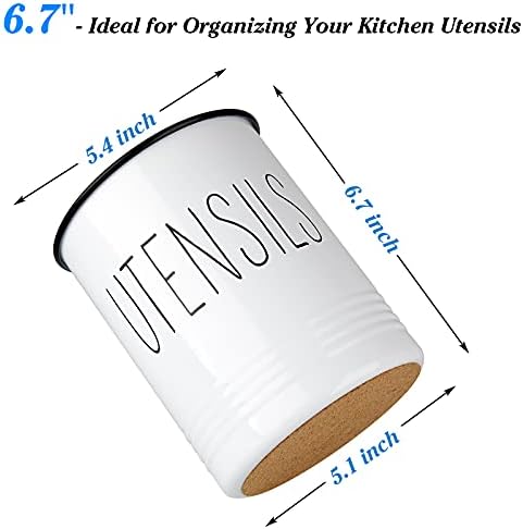 Bivvclaz Kitchen Utensil Holder, 6.7" Utensil Holder - Image 2