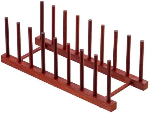 HBlife Rosewood Wooden Dish Drying Rack Plate Organizer by HBlife