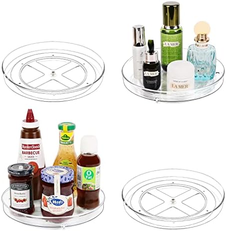 Guzon 4 Pack Lazy Susan Turntable, 9 Inch Rotating Organizer by Guzon