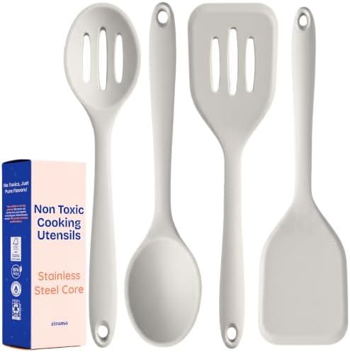 NonToxic Platinum Silicone Utensils, 100% Plastic-Free by Ziruma