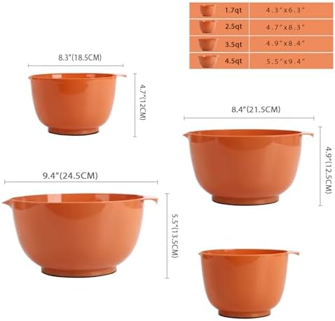 BoxedHome 4.5qt Mixing Bowls Set of 4 - Image 3