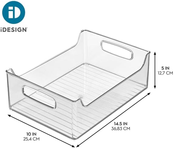 iDesign Stackable Clear Plastic Storage Bin - Image 4