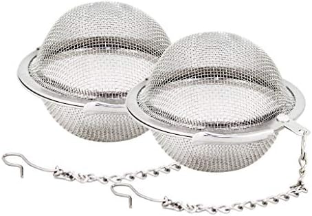Fu Store 2pcs Stainless Steel Mesh Tea Ball 2.1 Inch Tea Strainers by FuStore