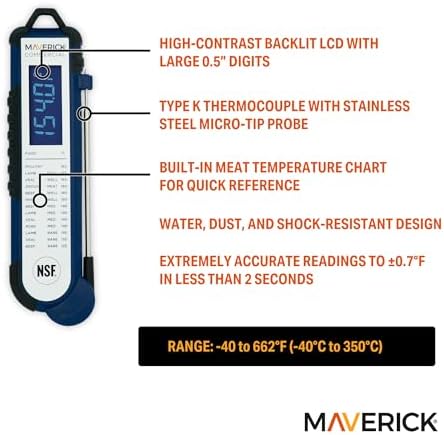 Maverick Pro-Temp Professional Thermocouple Thermometer, Type K Thermocouple - Image 2